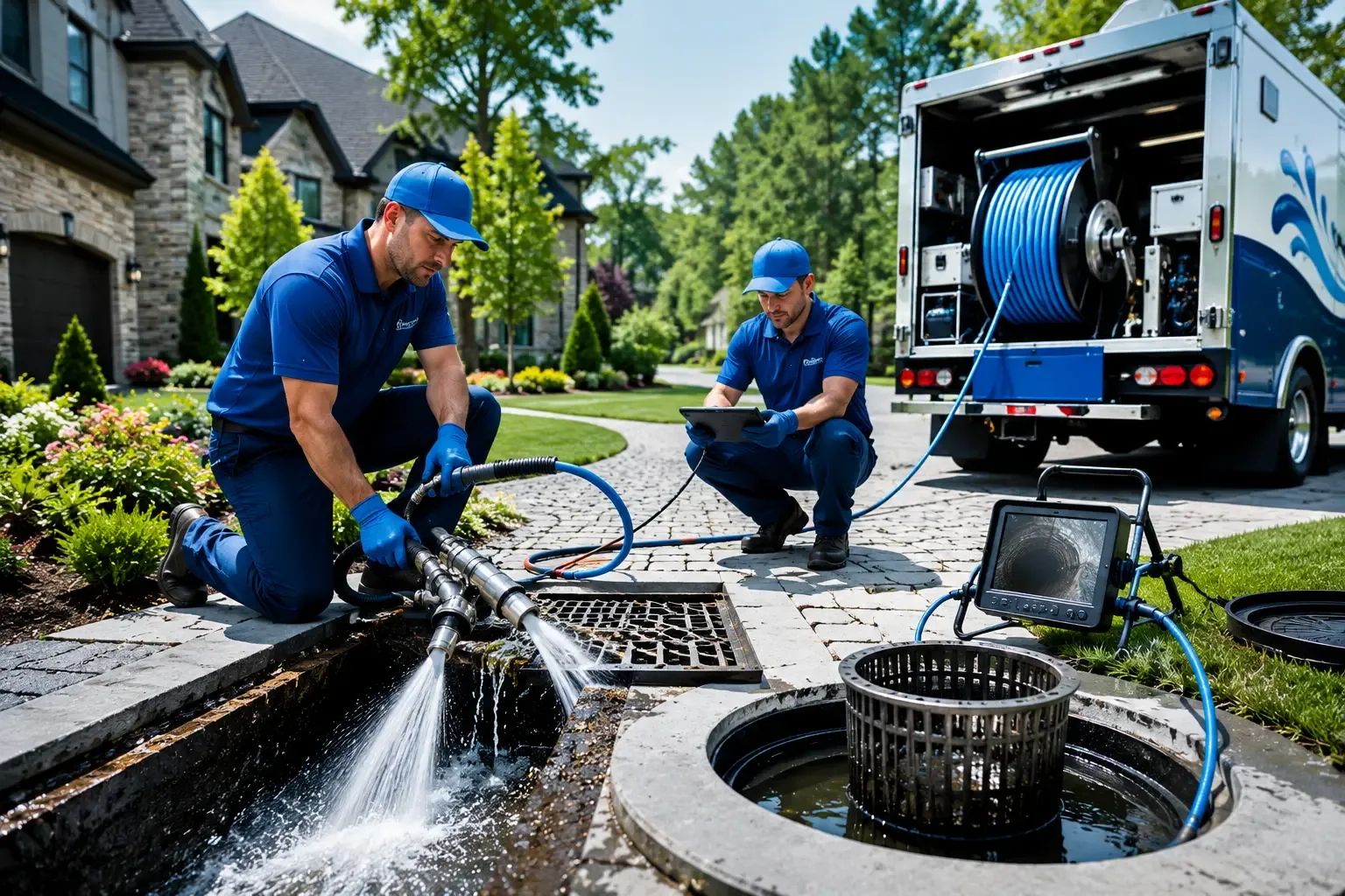 Local outdoor drain cleaning professionals in New Canton, IL