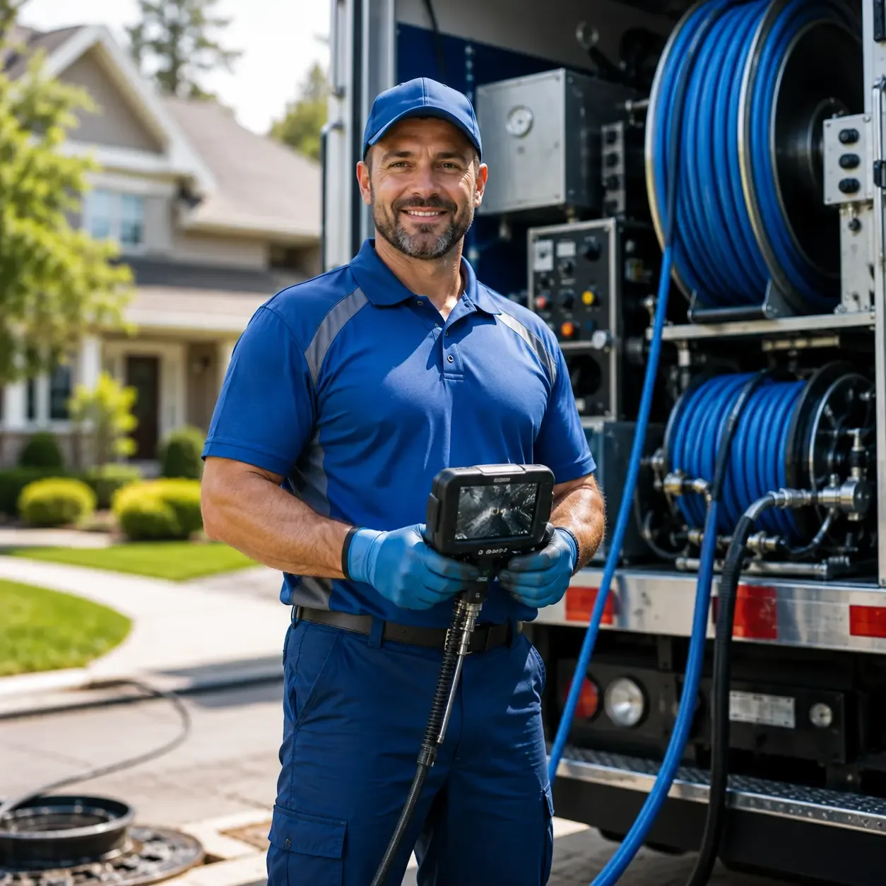Local outdoor drain cleaning specialists in New Canton, IL